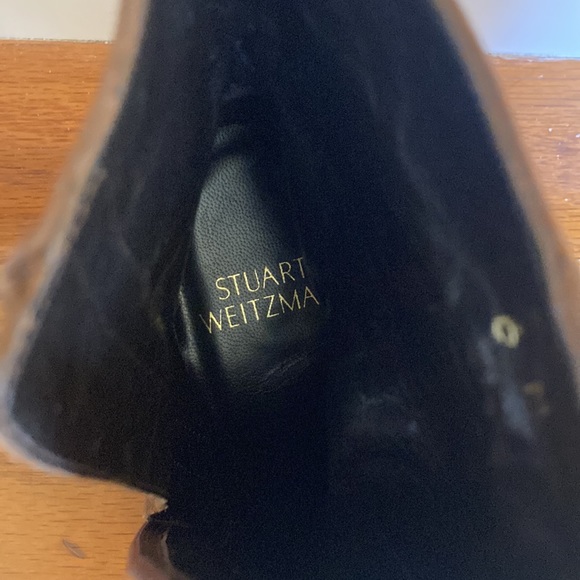 New, Never Worn, Stuart Weitzman Brown Suede Boots. - Picture 9 of 11